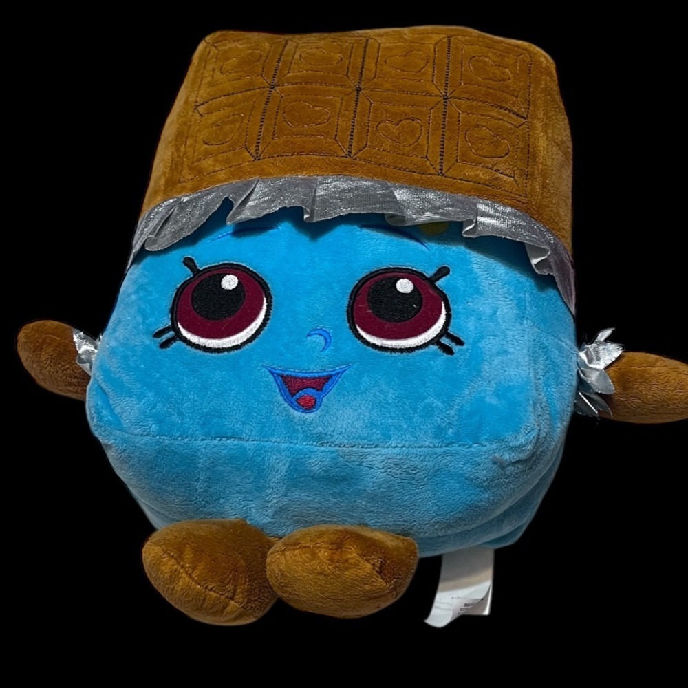 Shopkins CHEEKY CHOCOLATE CANDY BAR 12" Pillow Plush STUFFED ANIMAL Toy - Picture 6 of 6